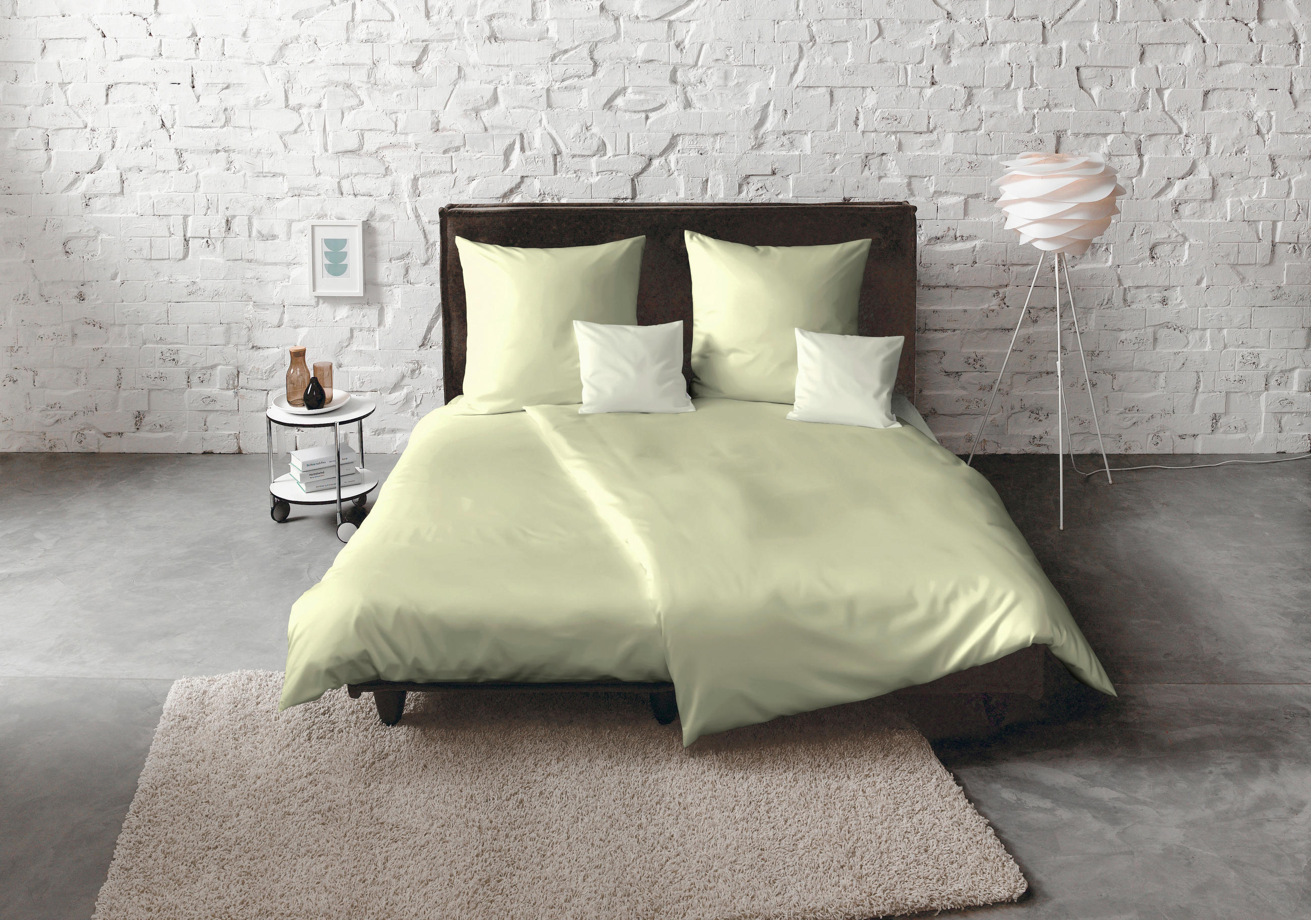 BETTWÄSCHE Satin 200/200 cm - Grün, Basics, Textil (200/200cm) - Fleuresse
