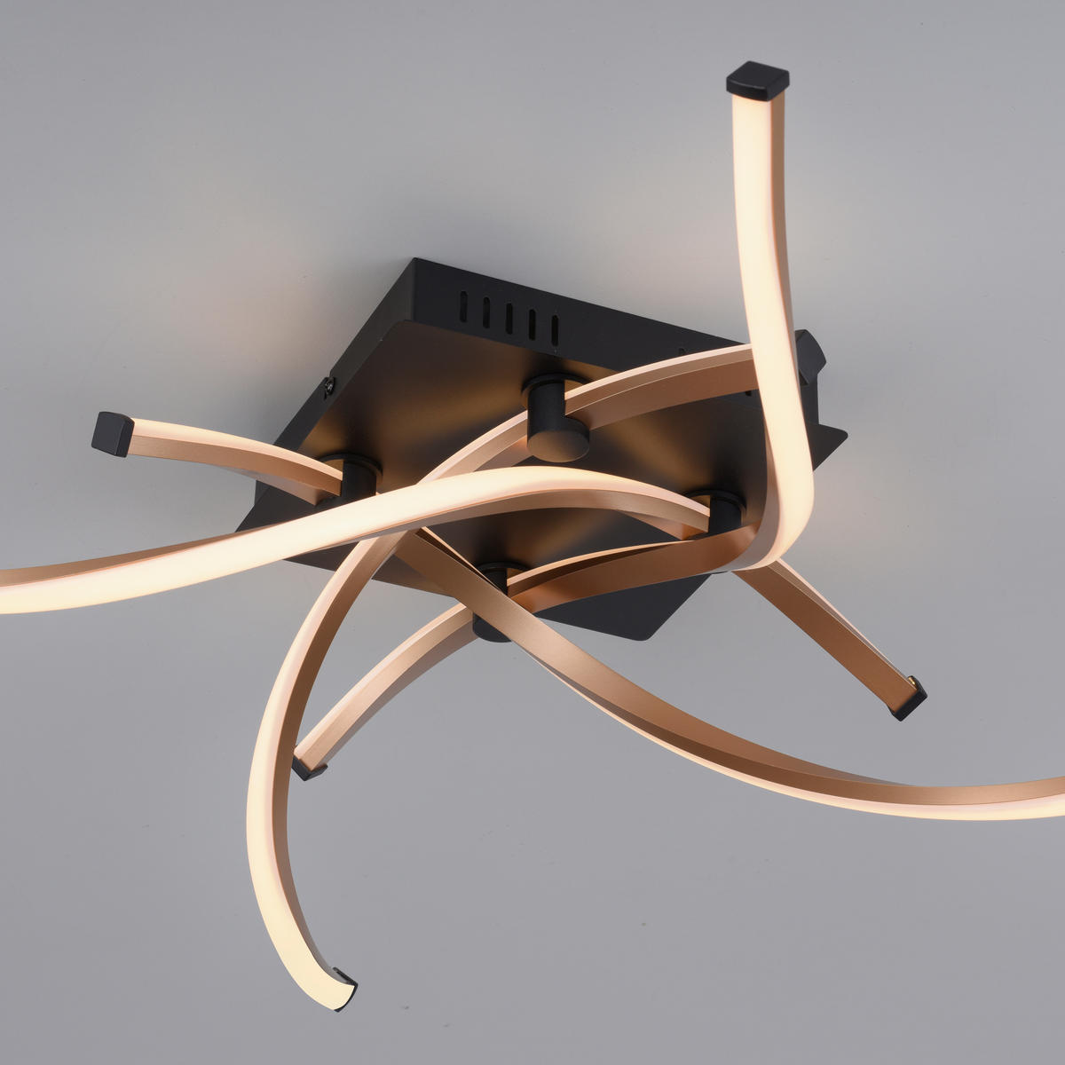 LED-DECKENLEUCHTE Polina 78/78/17 cm   - Design, Holzwerkstoff/Kunststoff (78/78/17cm) - Paul Neuhaus