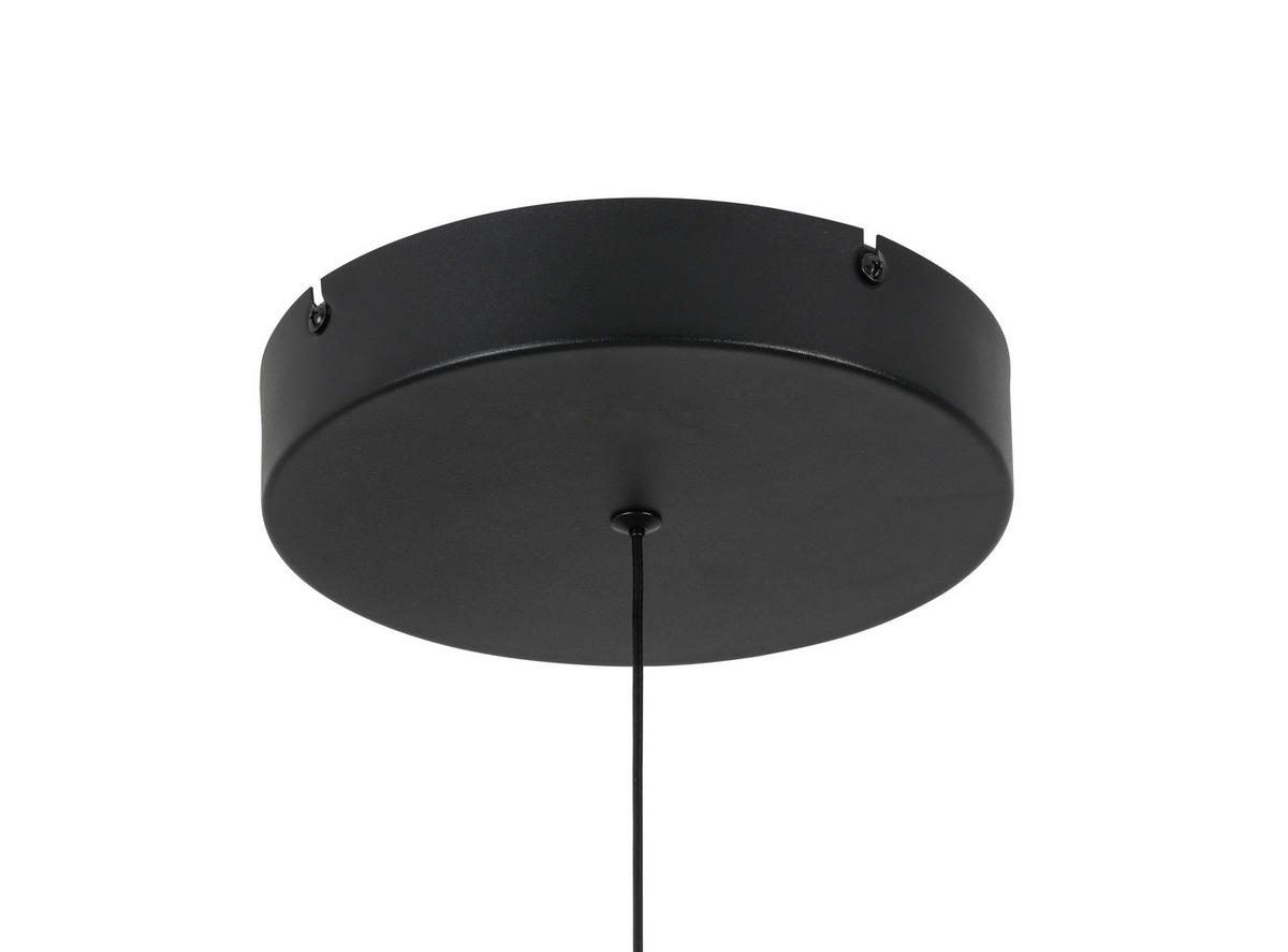 ZÁVESNÉ LED SVIETIDLO, 21/200 cm  - čierna, Design, kov/plast (21/200cm) - Novel