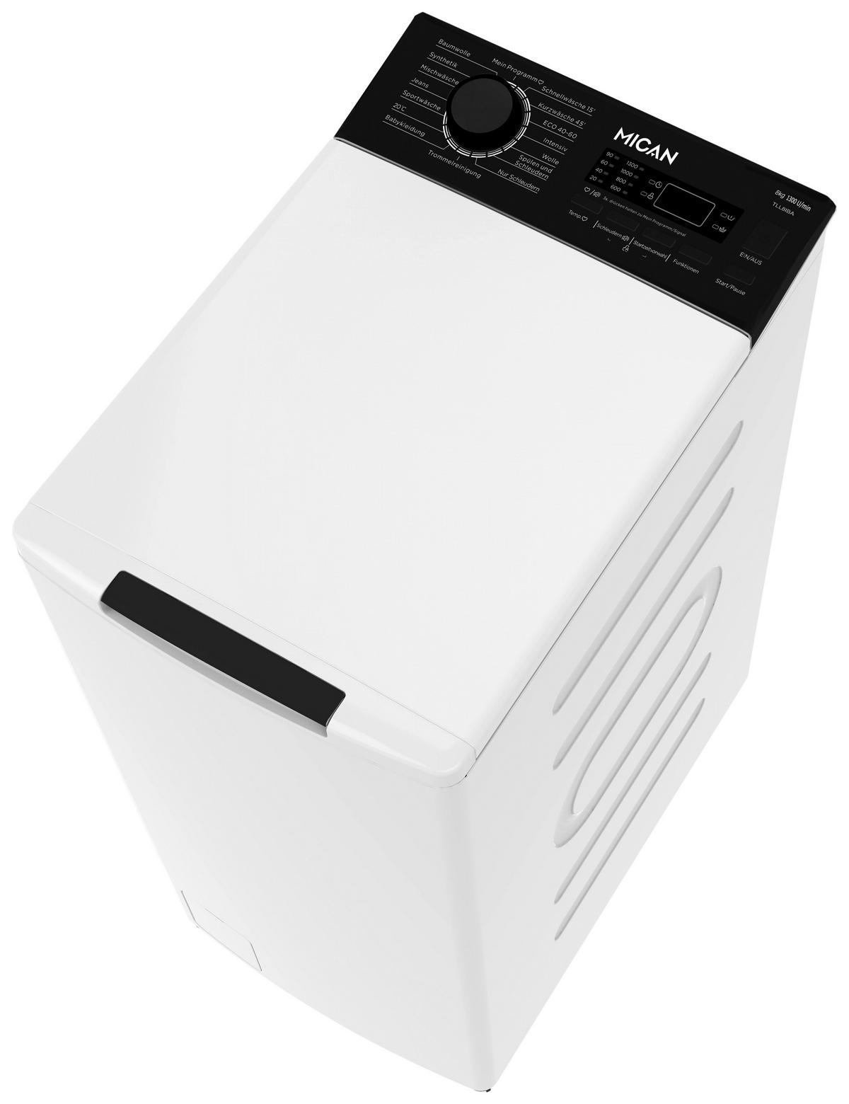 WASCHMASCHINE - Weiß, Basics, Kunststoff/Metall (40/87/61cm) - Mican