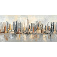 LEINWANDBILD Städte 115/55 cm  - Multicolor, Basics, Holz/Papier (115/55cm) - Euroart