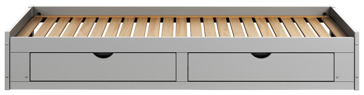 AUSZIEHBETT 90/200 cm Grau  - Grau, Modern, Holz/Holzwerkstoff (90/200cm) - MID.YOU