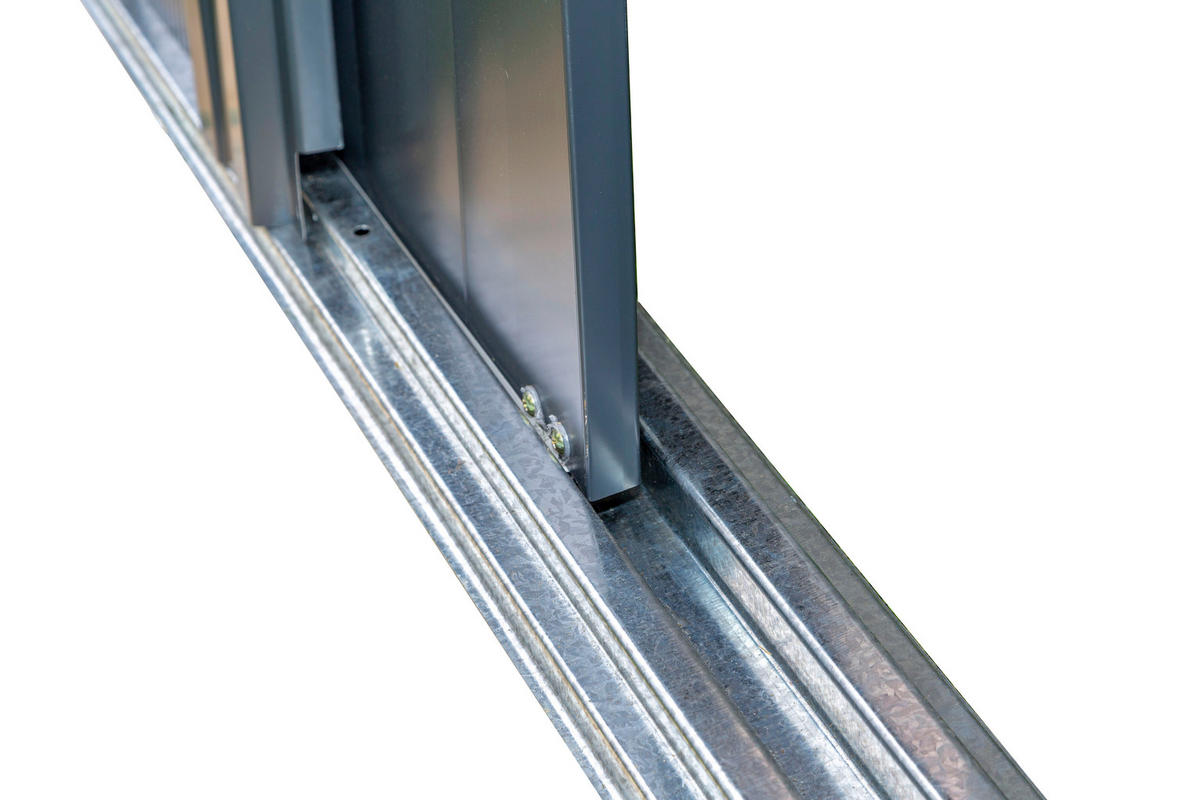 GERÄTEHAUS 151/198/122 cm  - Grau, Basics, Metall (151/198/122cm) - Ambia Garden