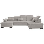 WOHNLANDSCHAFT  in Chenille Taupe  - Taupe/Grau, KONVENTIONELL, Kunststoff/Textil (240/340/188cm) - Carryhome