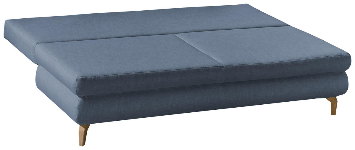ROZKLADACIA POHOVKA, textil, sivá - sivá/chrómová, Design, kov/textil (200/91/92cm) - Novel