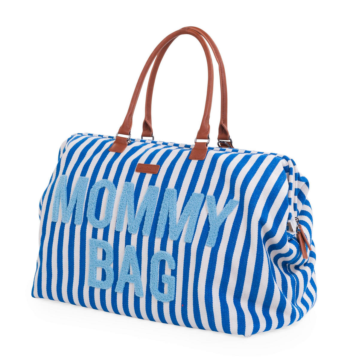 WICKELTASCHE Mommy Bag Blaue Streifen  - Weiß/Grau, KONVENTIONELL, Kunststoff/Textil (55/30/40cm) - Childhome