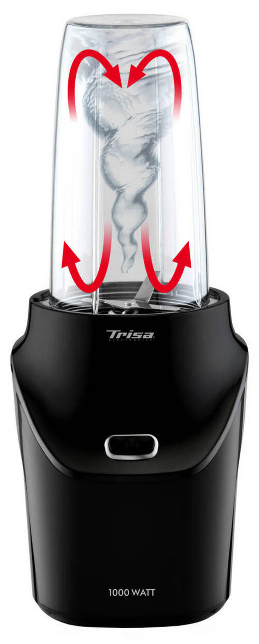 STANDMIXER  - Schwarz, Basics, Kunststoff/Metall (17,5/15/38cm) - Trisa Electronics