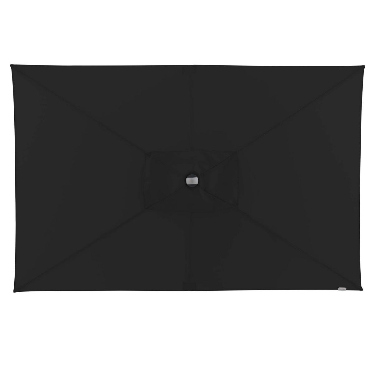 SONNENSCHIRM 210x140 cm Schwarz  - Silberfarben/Schwarz, Design, Textil/Metall (220/140cm) - Doppler