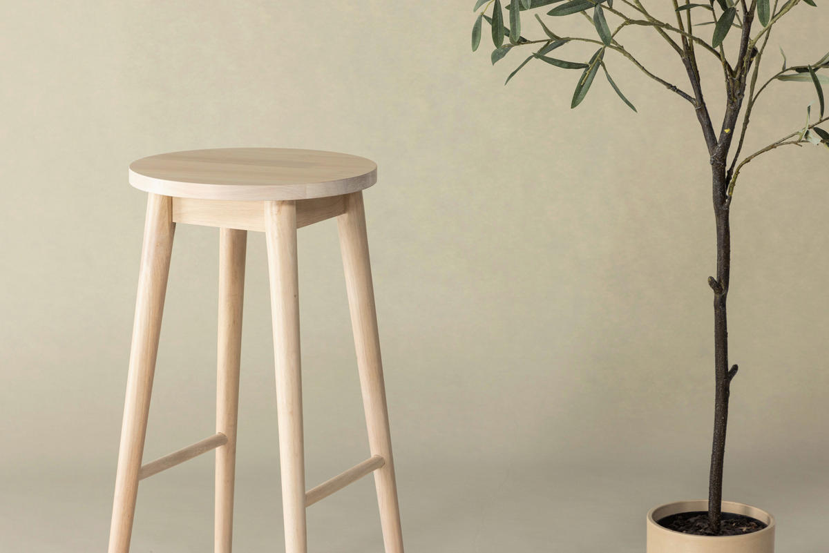 BARHOCKER-SET in Weiß  - Weiß, Design, Holz (36/75/36cm) - Livetastic