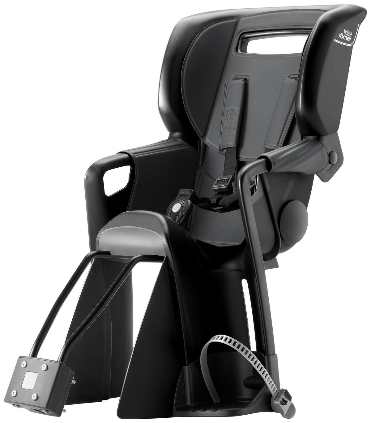 FAHRRADKINDERSITZ - Grau, Basics, Kunststoff/Textil (44/72/43cm) - Britax Römer