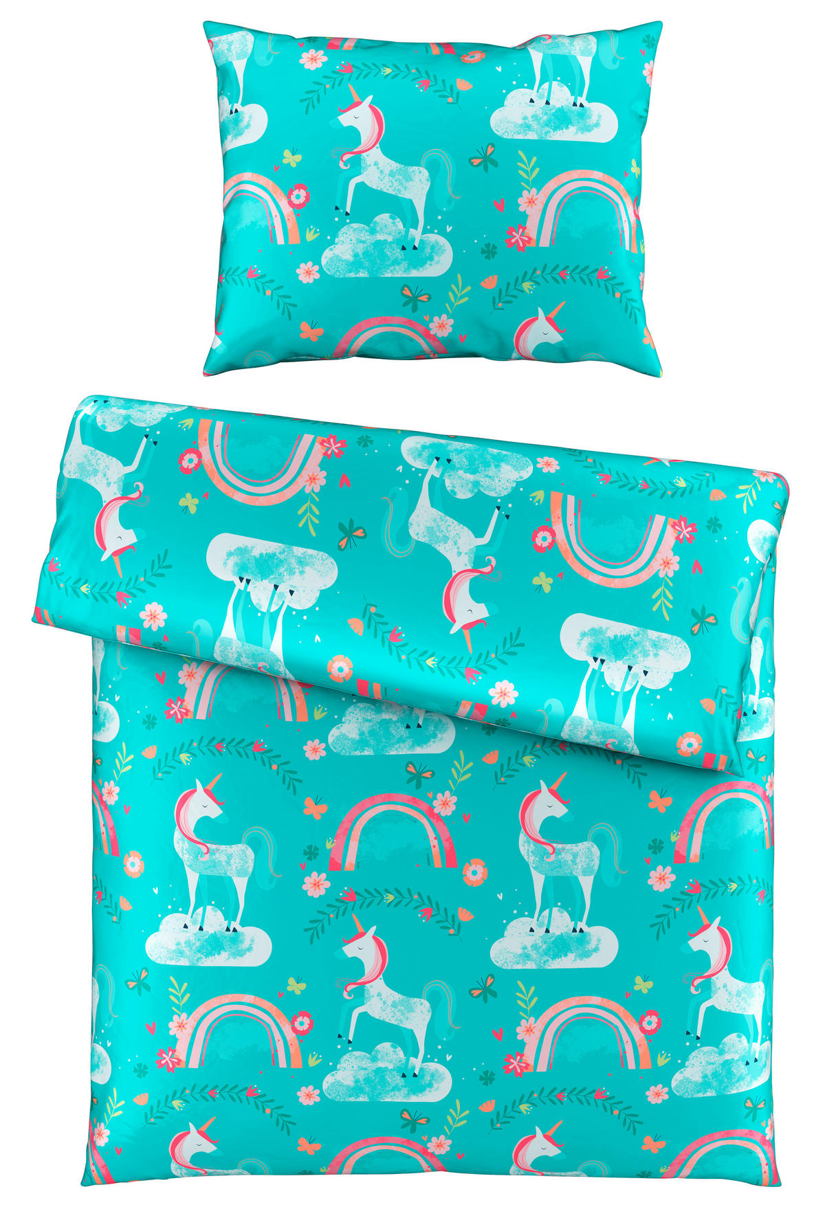 DETSKÉ OBLIEČKY 140/200 cm  - modrá/pink, Konventionell, textil (140/200cm) - Ben'n'jen
