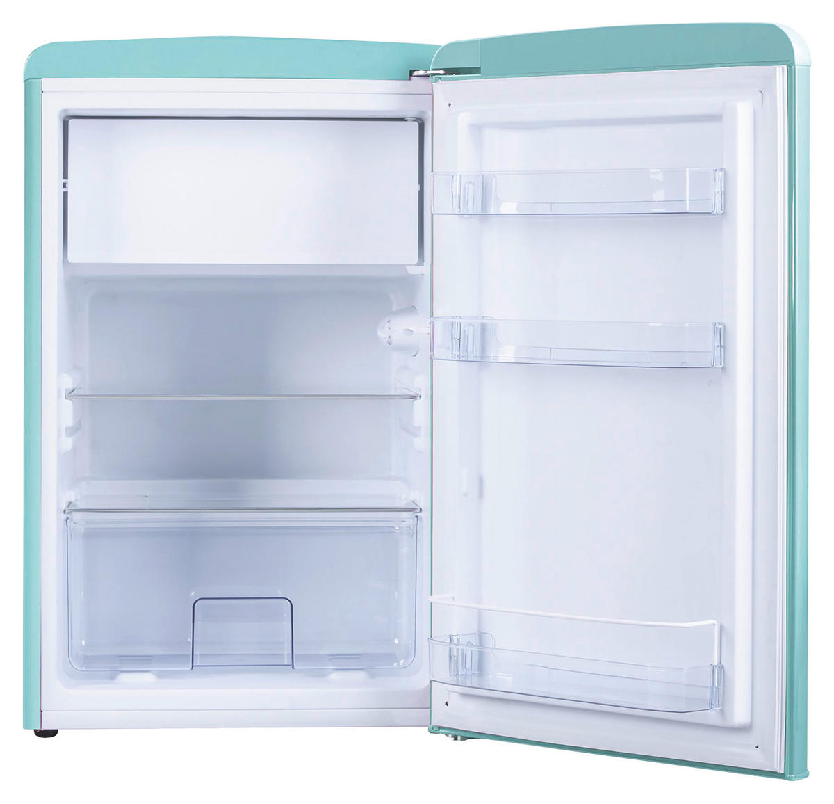 KÜHLSCHRANK 55/86/61,5 cm KS 15612 T  - Türkis, Basics, Glas/Metall (55/86/61,5cm) - Amica