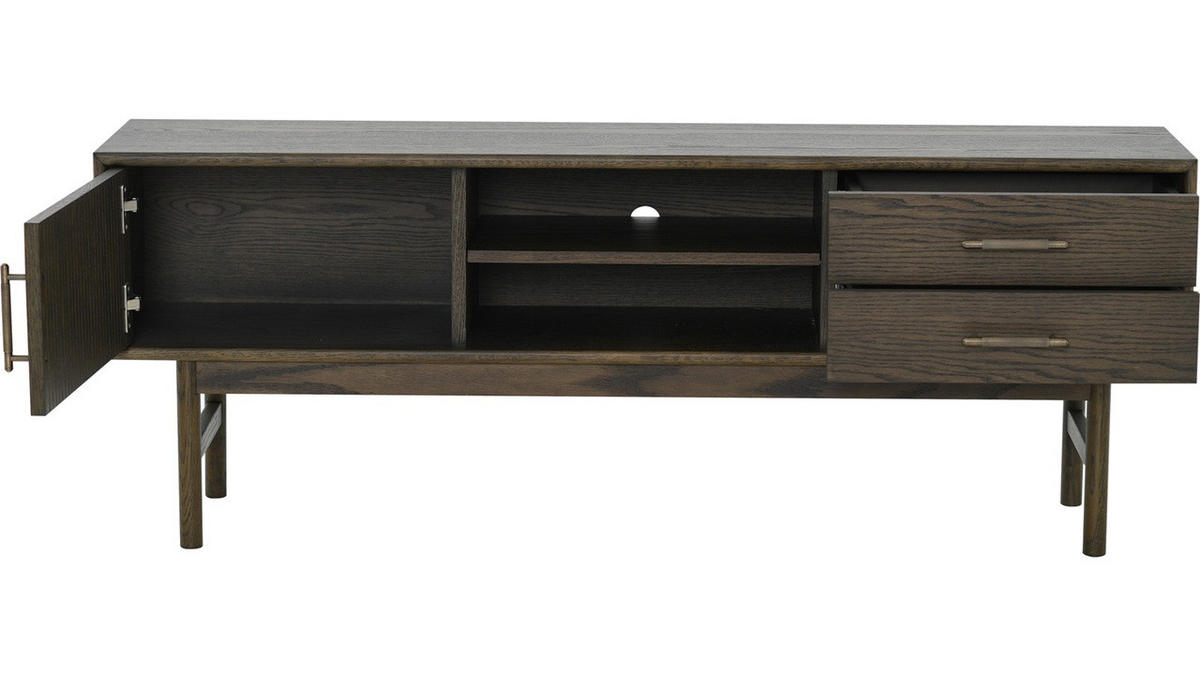 TV-BÄNK  140/52/32 cm 2 låda(or) möbler i samma serie finns att köpa till  - brun, Modern, trämaterial/trä (140/52/32cm) - Best Price