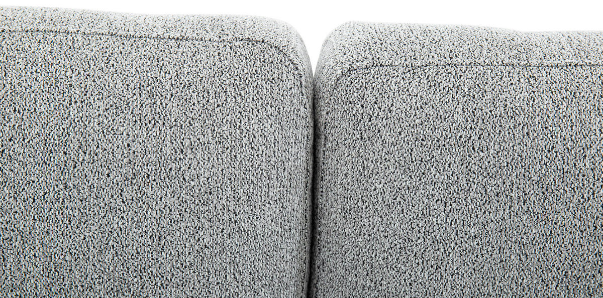 SCHLAFSOFA Leinenoptik Hellgrau  - Hellgrau/Schwarz, Design, Holz/Textil (220,5/86/96cm) - Livetastic