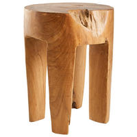 GARTENHOCKER  - Teakfarben, LIFESTYLE, Holz (30/40cm) - Jan Kurtz