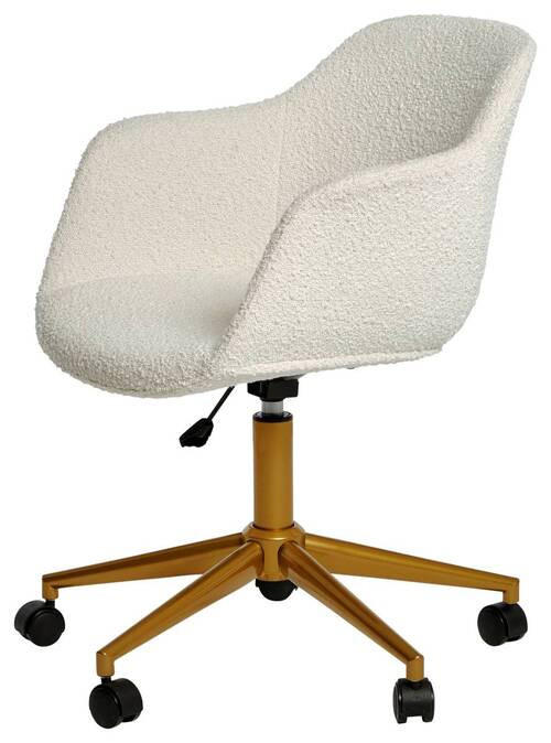 DREHSTUHL Webstoff Goldfarben  - Goldfarben, MODERN, Kunststoff/Textil (56,5/59/78-87cm) - Livetastic