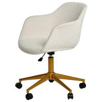 DREHSTUHL Webstoff Goldfarben  - Goldfarben, MODERN, Kunststoff/Textil (56,5/59/78-87cm) - Livetastic