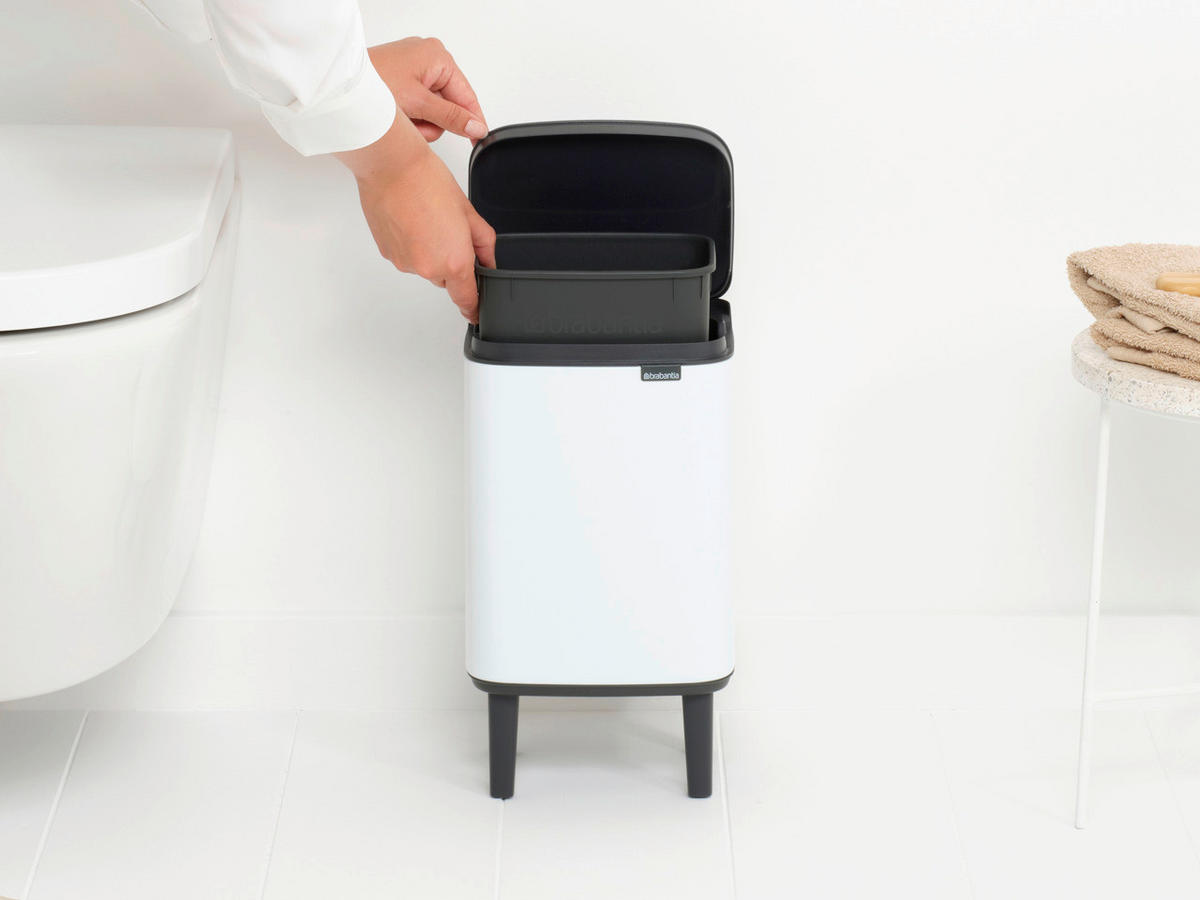 ABFALLEIMER BO HI 4 L  - Weiß, Basics, Kunststoff/Metall (199/356/171cm) - Brabantia
