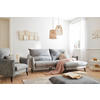 ECKSOFA in Velours Anthrazit  238/170 cm  - Anthrazit/Schwarz, Design, Holz/Textil (238/170cm) - Carryhome