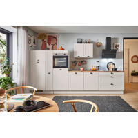 KÜCHENBLOCK PN 435 370 cm  in Eichefarben, Kaschmir  - Kaschmir/Eichefarben, Design, Holzwerkstoff/Metall (370cm) - Pino