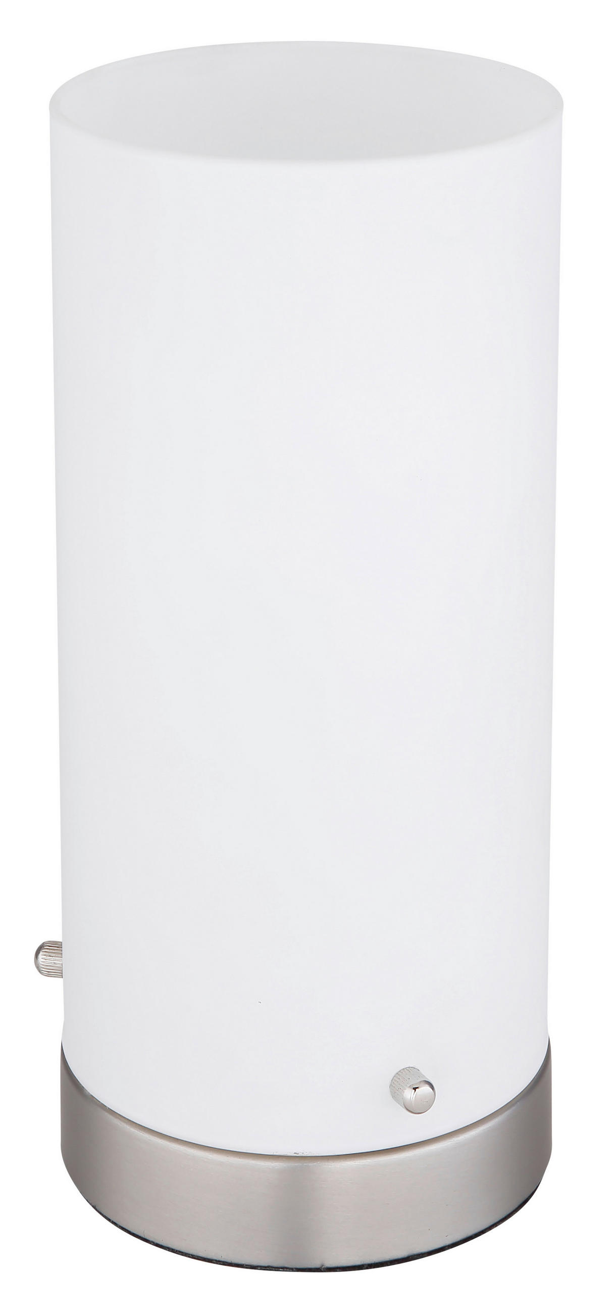 LED BORDSLAMPA - opal/nickelfärgad, Basics, metall/glas (11/24cm) - Globo