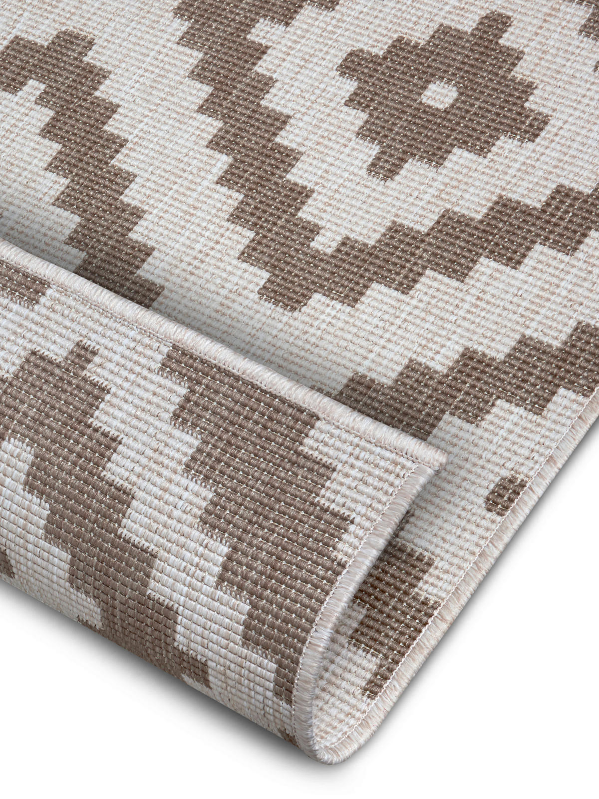 OUTDOORTEPPICH 80/150 cm Twin Creme, Cappuccino  - Creme/Cappuccino, Basics, Kunststoff (80/150cm)