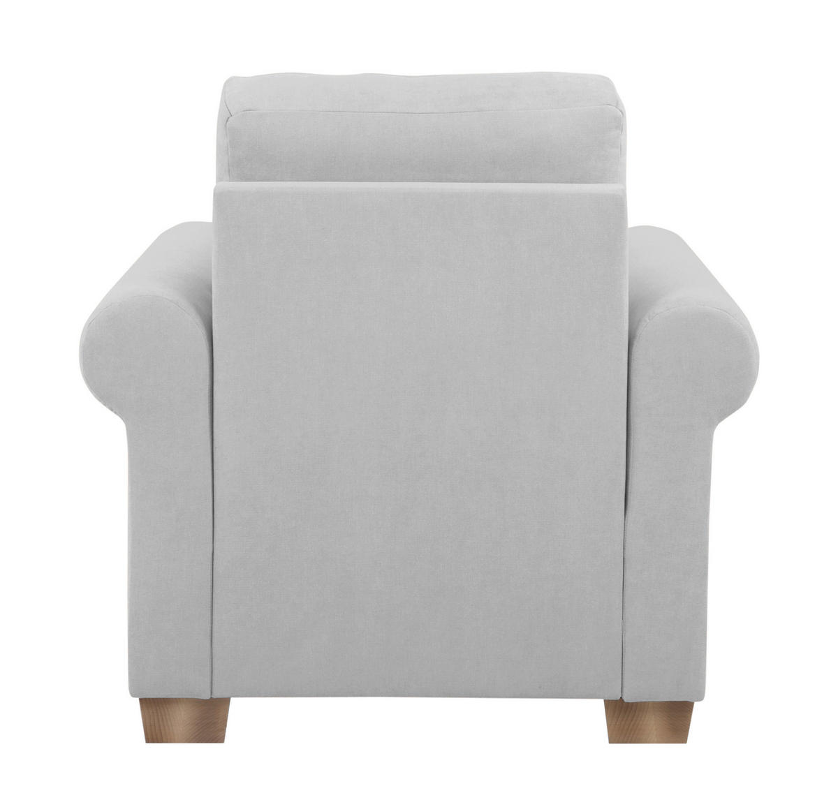 SESSEL in Hellgrau  - Buchefarben/Hellgrau, Design, Holz/Textil (93/89/82cm) - MID.YOU