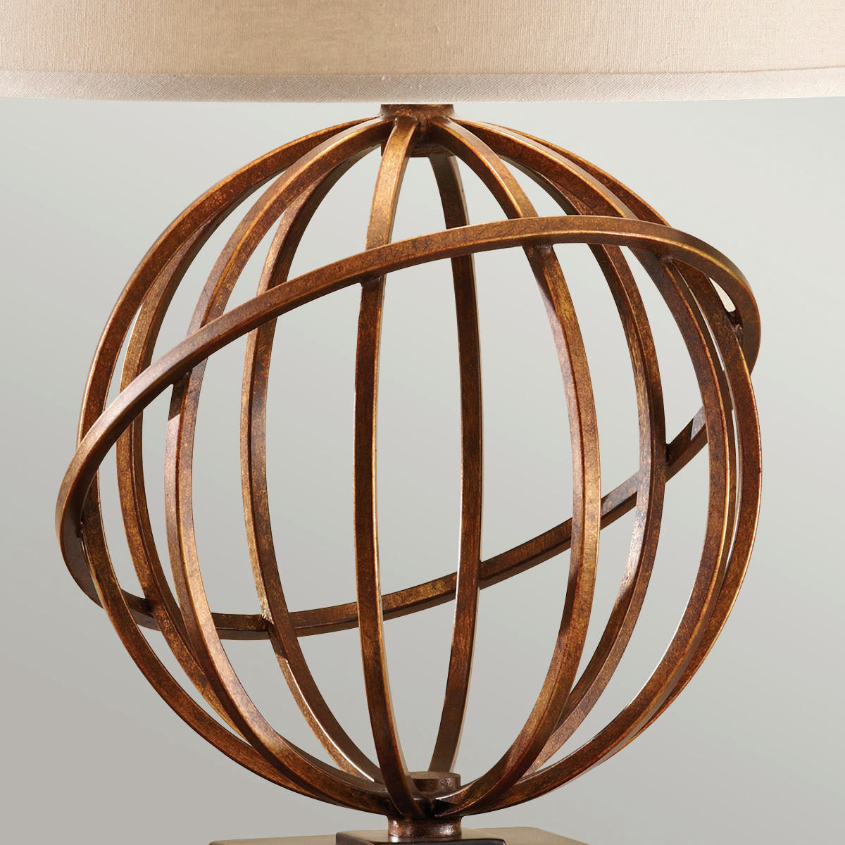 TISCHLEUCHTE - Goldfarben, Design, Metall (39/58/39cm) - Elstead Lighting