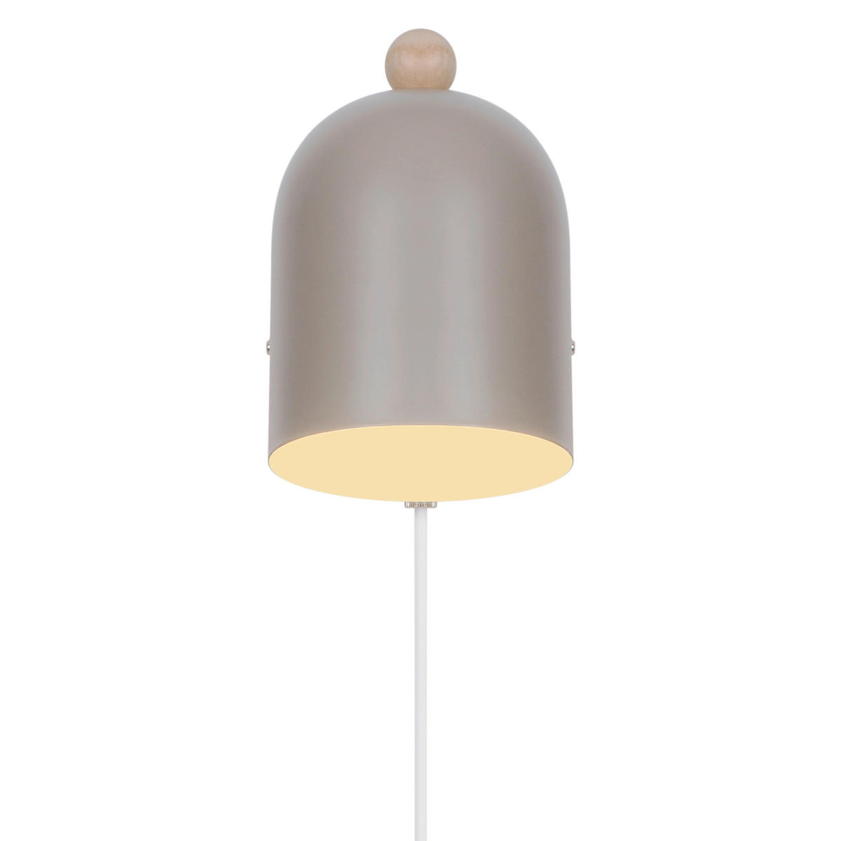 WANDLEUCHTE Gaston 19.5/11.5/19.5 cm  - Hellbraun, Design, Metall (19.5/11.5/19.5cm) - Nordlux