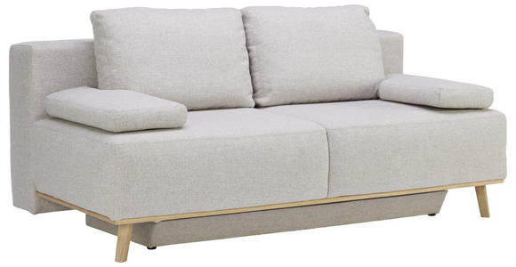 BOXSPRINGSOFA Hellgrau  - Hellgrau, Design, Holz/Textil (203/97/107cm) - Dieter Knoll