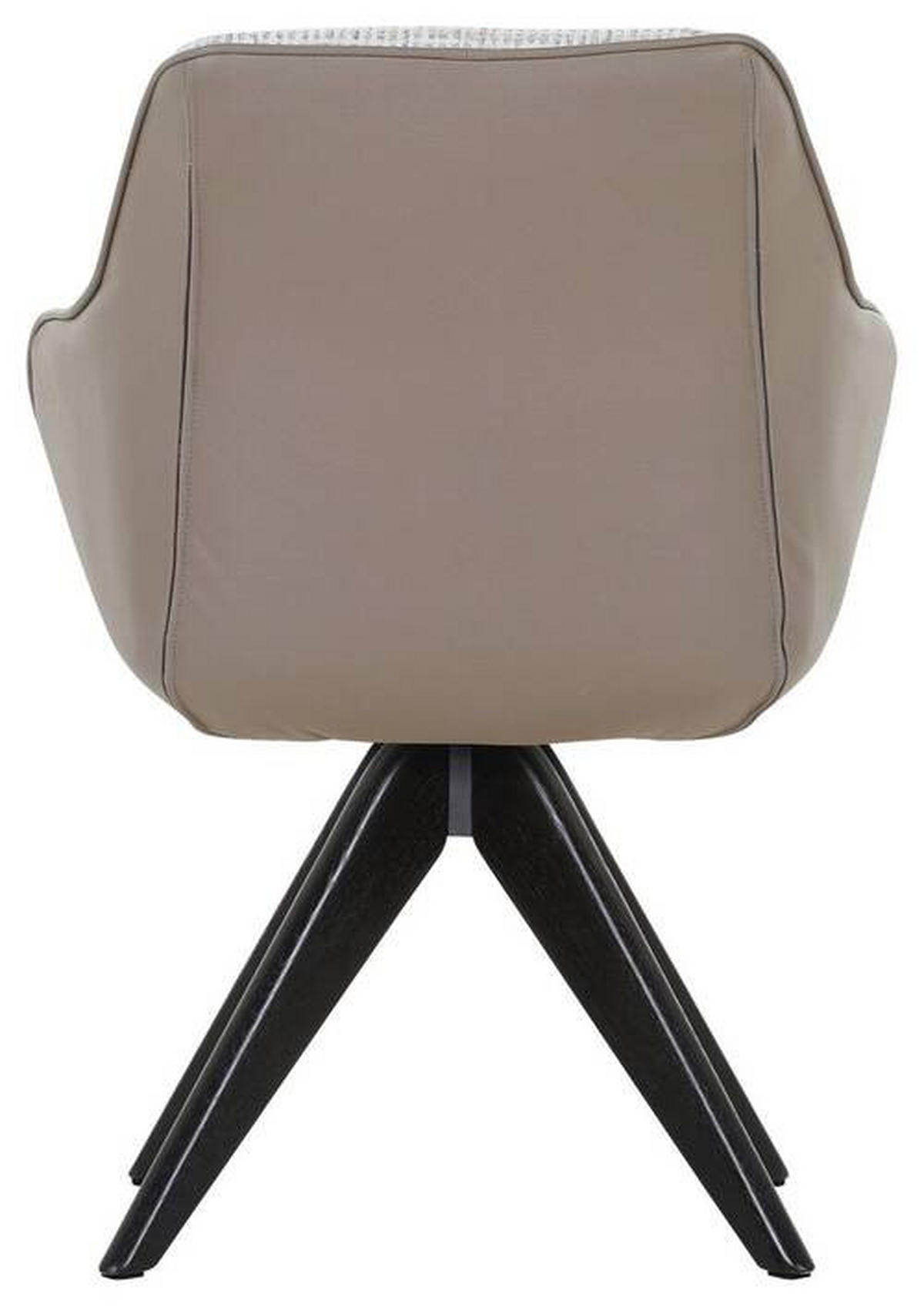 ARMLEHNSTUHL  in Chenille, Lederlook  - Taupe/Beige, Modern, Holz/Textil (60/83/65cm) - Novel
