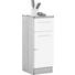 UNTERSCHRANK 30/81/33 cm - Chromfarben/Eichefarben, Design, Holzwerkstoff/Metall (30/81/33cm) - Xora UNTERSCHRANK 30/81/33 cm - Chromfarben/Eichefarben, Design, Holzwerkstoff/Metall (30/81/33cm) - Xora