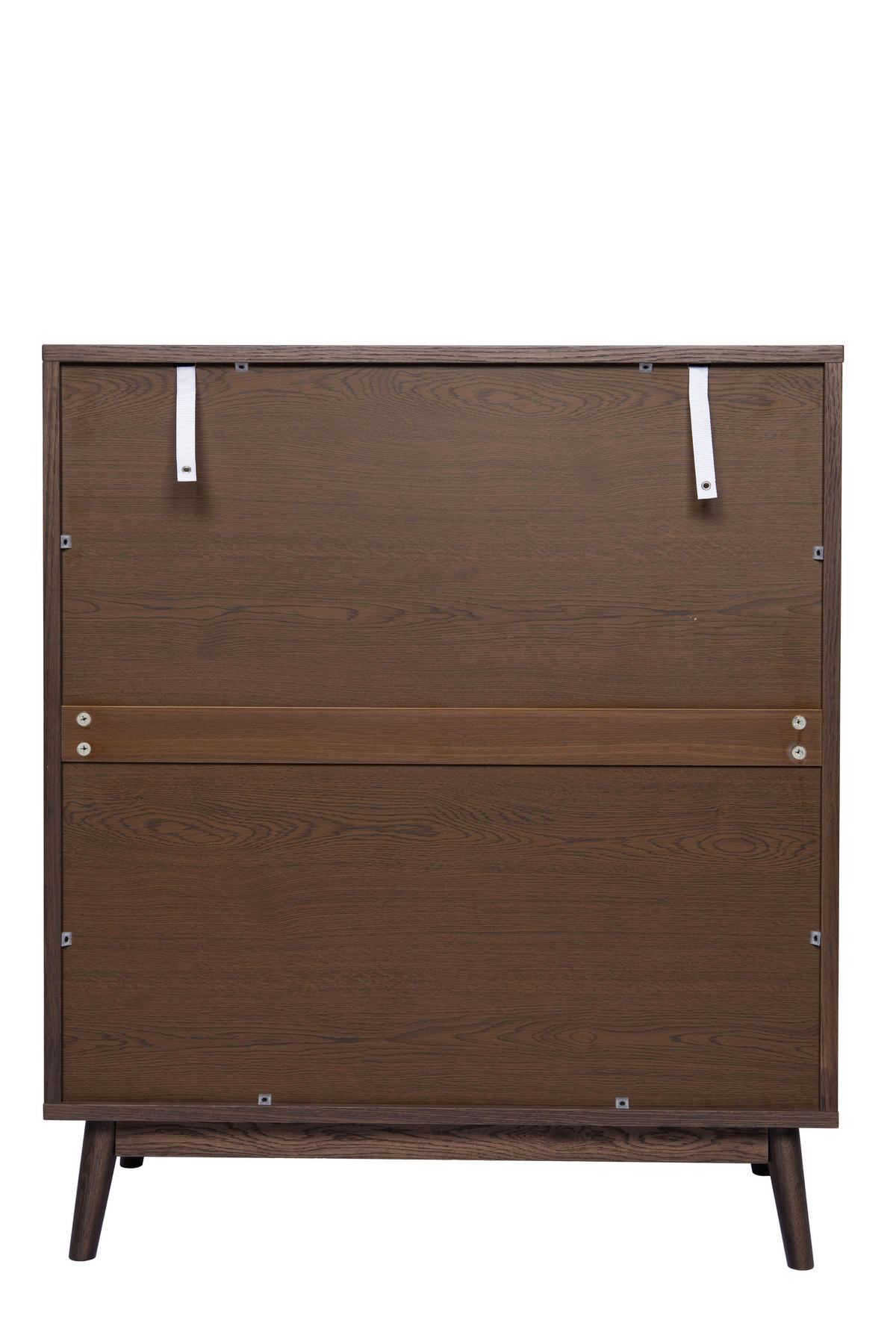 KOMMODE , 85/99/40 cm, 5 Schublade(n)  - Messingfarben/Walnussfarben, Design, Holz/Holzwerkstoff (85/99/40cm) - Livetastic