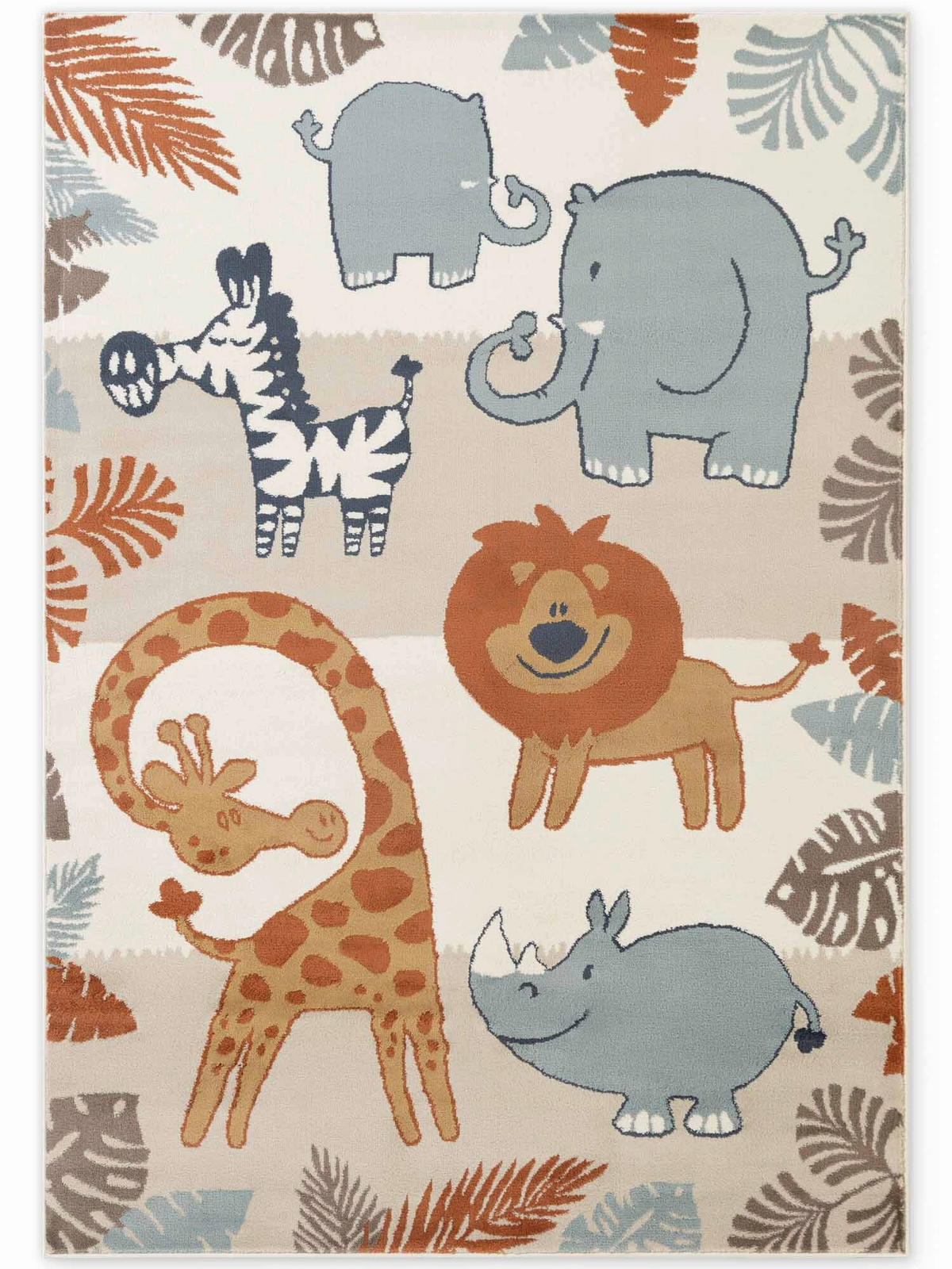 KINDERTEPPICH 200/290 cm Adventures Tier  - Multicolor/Creme, Design, Kunststoff/Textil (200/290cm) - Hanse Home