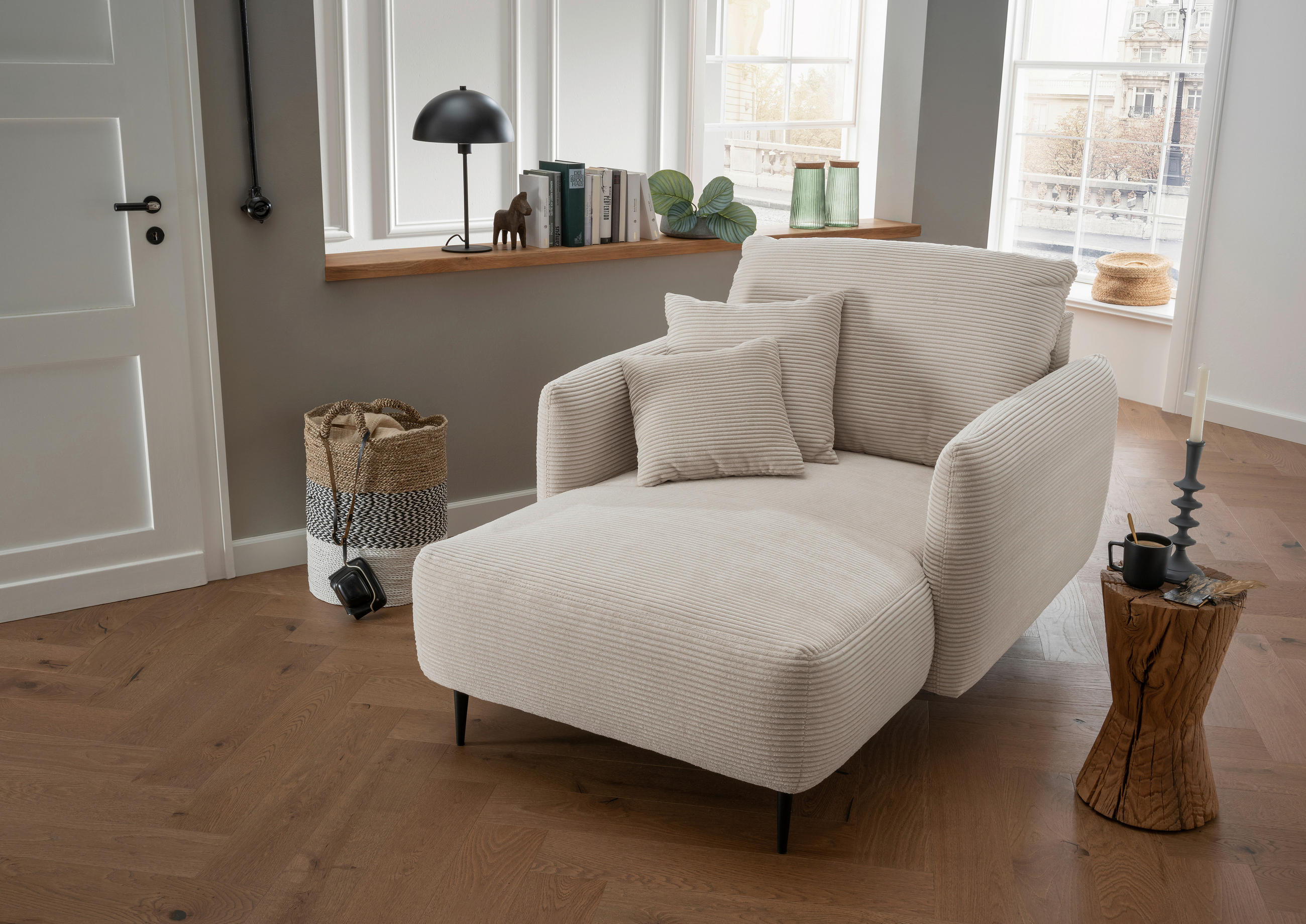 P & B XXL-Sessel Cord-Bezug in Grau kaufen
