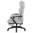 CHEFSESSEL Teddystoff Hellgrau - Hellgrau/Schwarz, Design, Kunststoff/Textil (64,5/112/120/65cm) - Carryhome