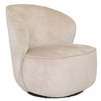 FÅTÖLJ i trä, textil beige  - beige, Design, metall/trä (84/81/76cm) - Niels Andersson