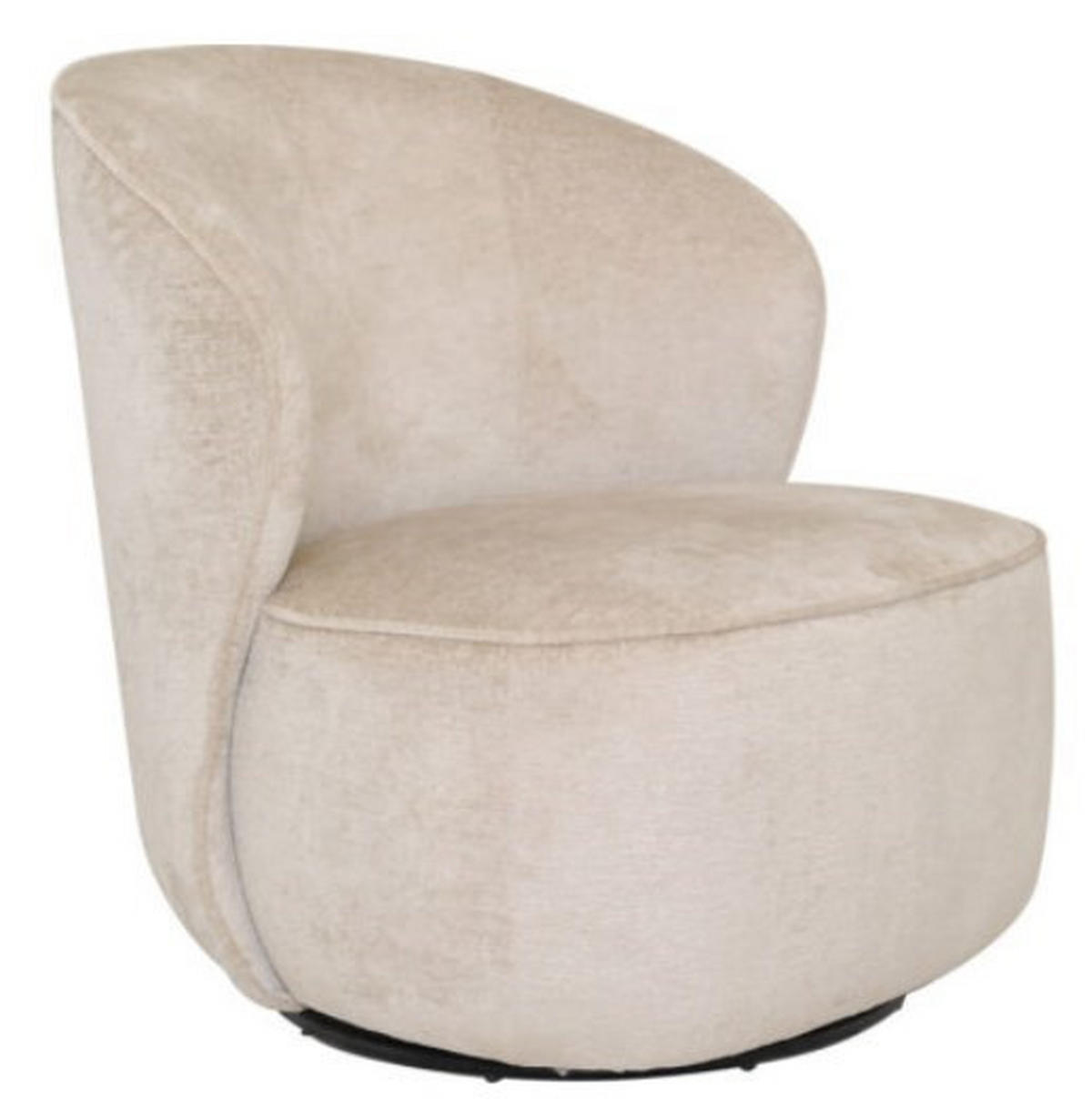 FÅTÖLJ i trä, textil beige  - beige, Design, metall/trä (84/81/76cm) - Niels Andersson