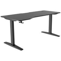 PISALNA MIZA kovina, umetna masa, leseni material črna  - črna, Moderno, kovina/umetna masa (160/71/116/75cm) - MID.YOU