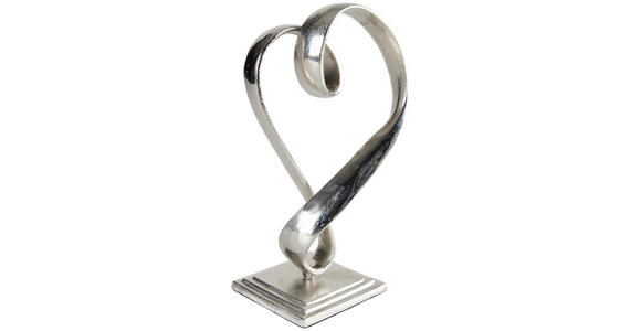 DEKOHERZ - Nickelfarben, Design, Metall (17/32/10cm) - Ambia Home