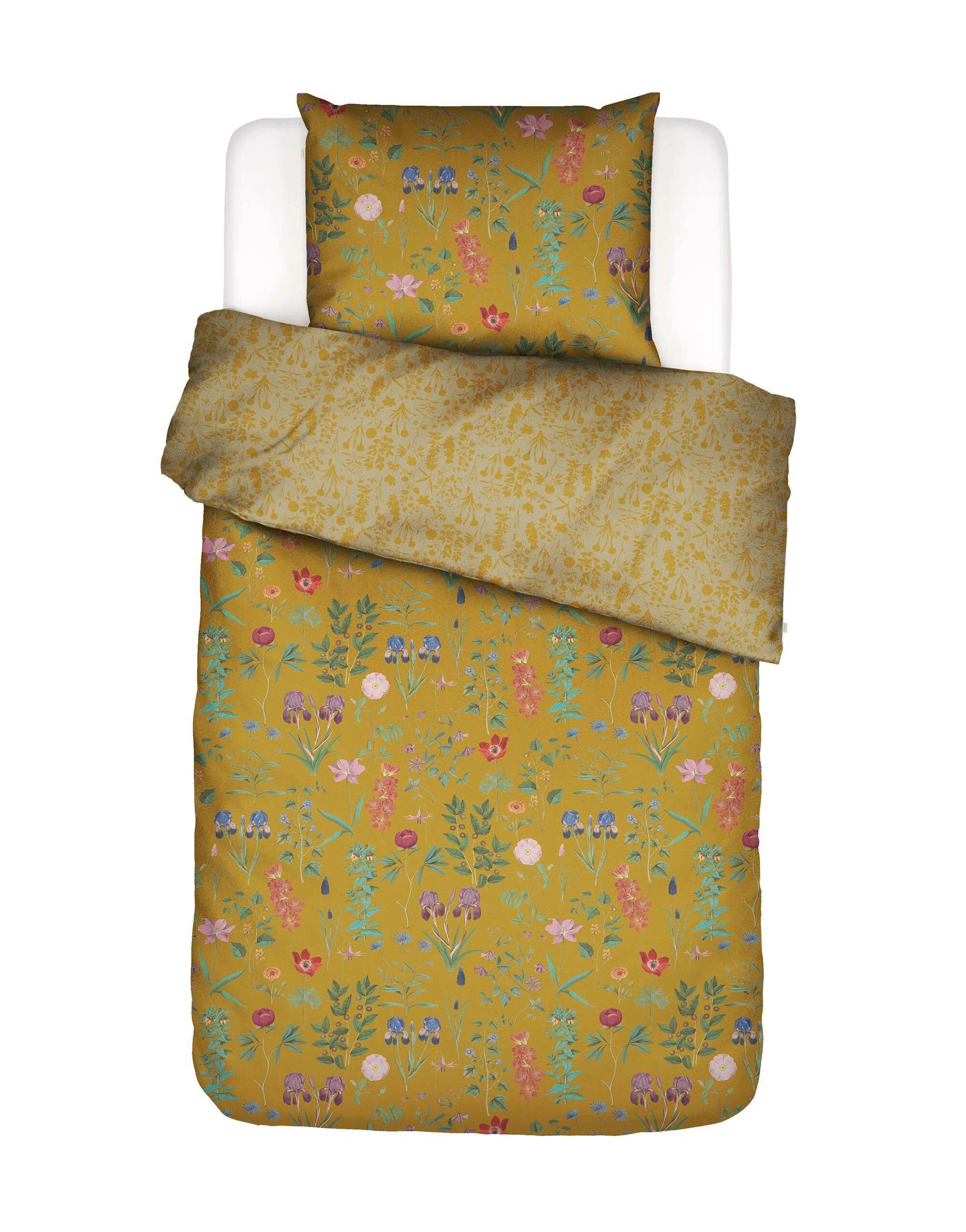 POVLEČENÍ, satén, žlutá, 140/200 cm - žlutá, Basics, textil (140/200cm) - Essenza