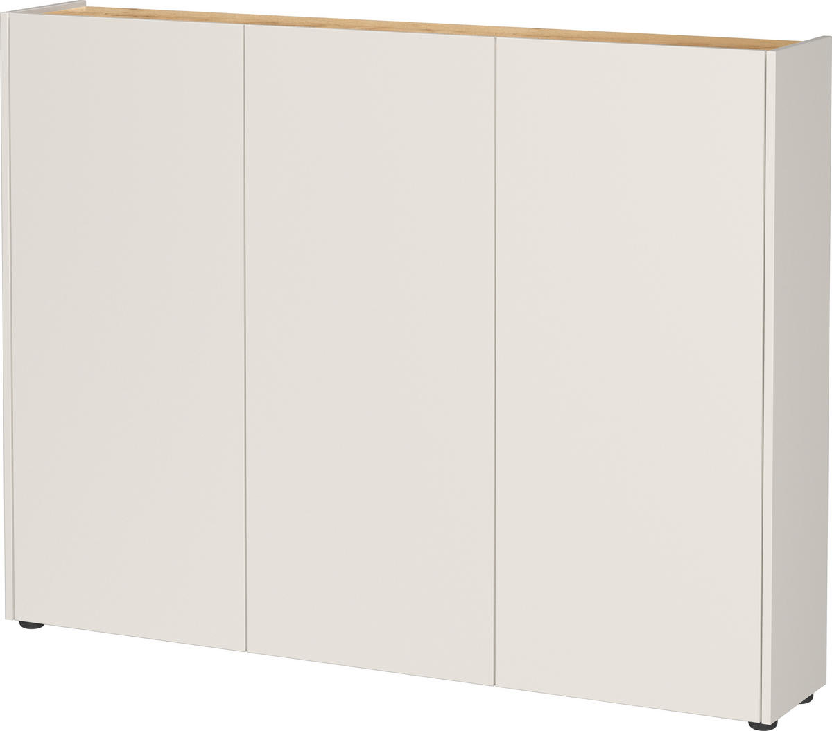 SCHUHSCHRANK Eichefarben, Kaschmir  - Kaschmir/Eichefarben, Design, Holzwerkstoff/Kunststoff (138/105/25cm)