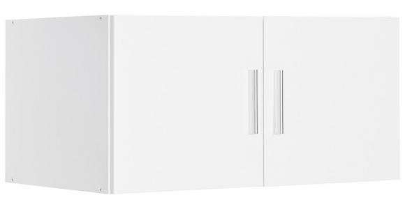 AUFSATZSCHRANK 80/40/40 cm - Chromfarben/Weiß, Design, Holzwerkstoff/Kunststoff (80/40/40cm) - Xora