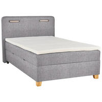 BOXBETT 120/200 cm  in Grau  - Grau, Konventionell, Holz/Textil (120/200cm) - Moderano