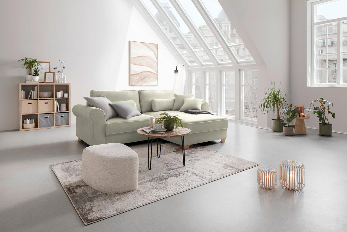 HÖRNSOFFA i taupe  - taupe, Modern, trämaterial/trä (255/185cm) - MID.YOU