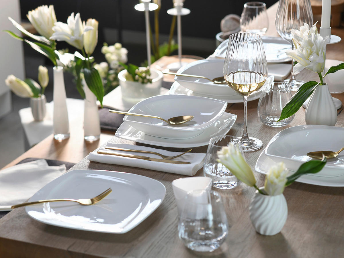 SERVIS Melbourne 12 delar  - cremefärgad, Basics, keramik - Creatable