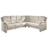 ECKSOFA in Mikrofaser Creme  - Beige/Creme, Konventionell, Textil/Metall (275/223cm) - Beldomo Comfort