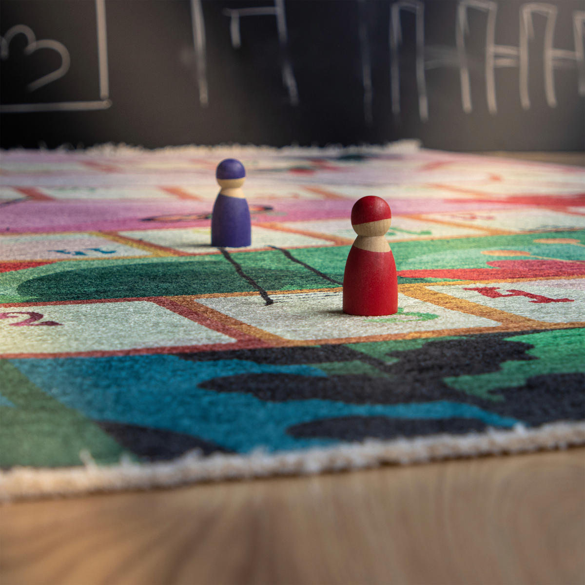 SPIELTEPPICH 115/170 cm  - Waldgrün/Pink, Trend, Textil (115/170cm) - Ben'n'jen