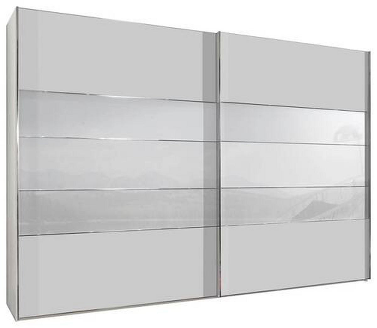 SCHWEBETÜRENSCHRANK 300/217/67 cm 2-türig Weiß von VOLEO
