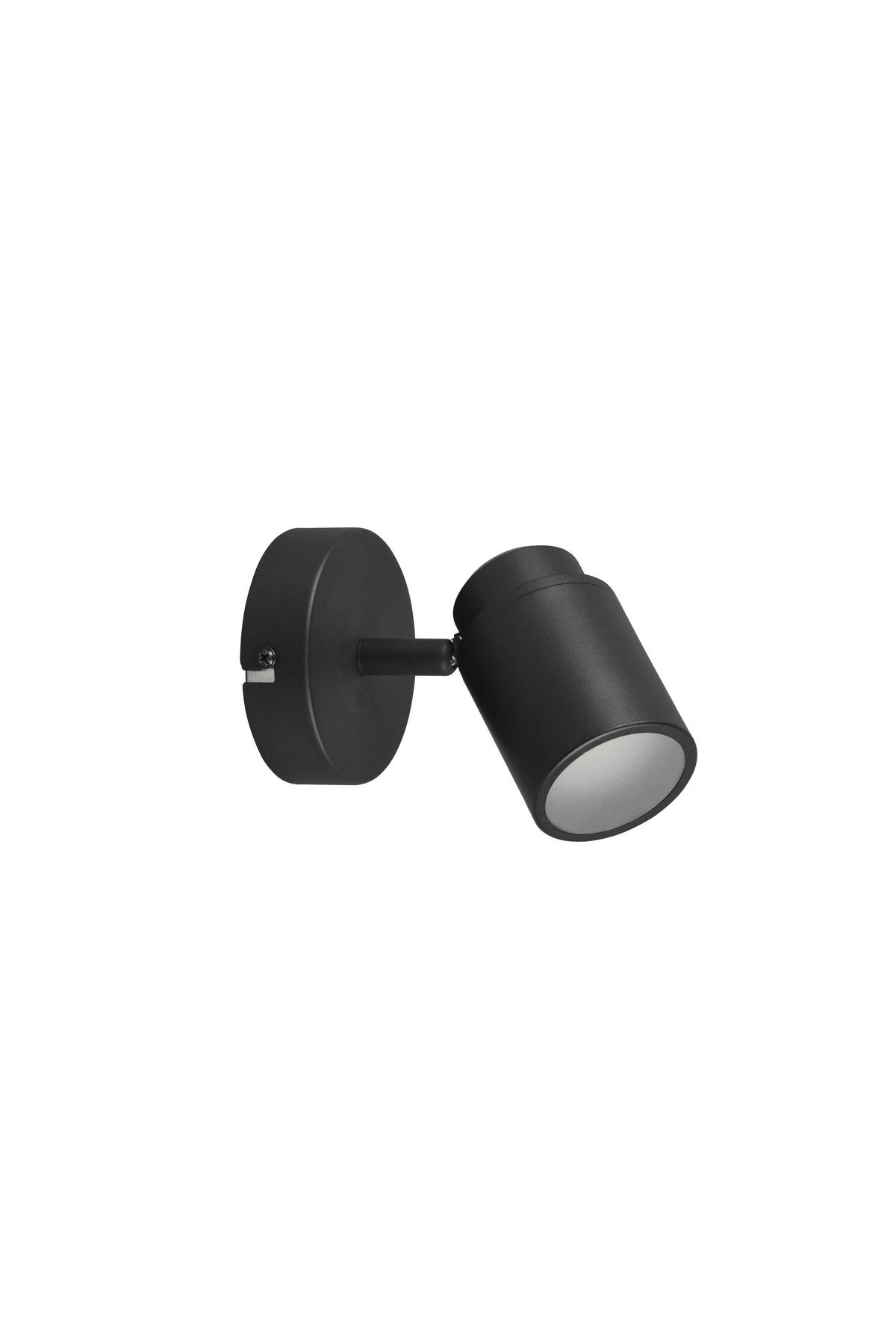 BADEZIMMER-WANDLEUCHTE - Schwarz, Basics, Metall (10,5/15,5/9cm) - Trio Leuchten